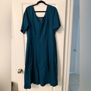 City Chic Teal Midi Dress